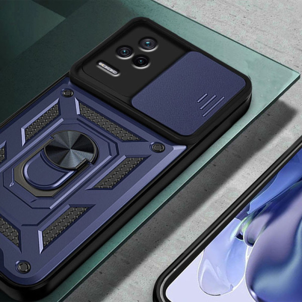 Замовити Xiaomi Poco F4 5G Ударостійкий чохол Camshield Serge Ring для Xiaomi Poco F4