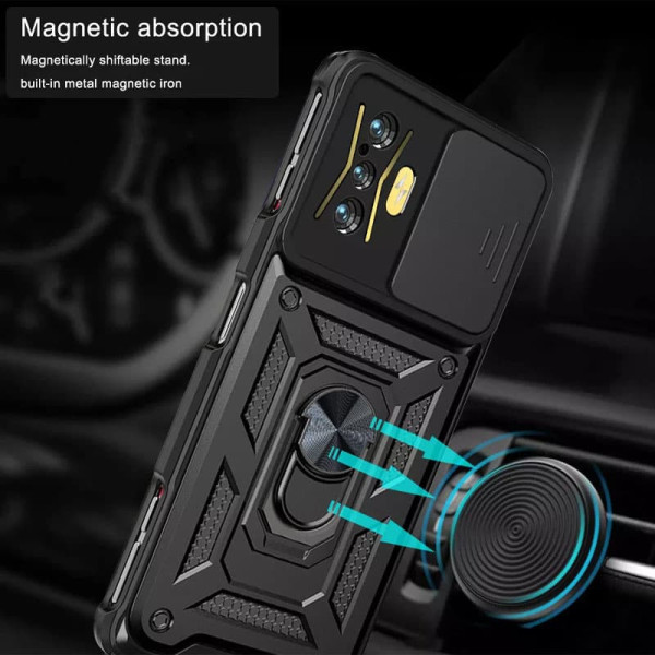 Заказать Xiaomi Poco F4 GT Ударопрочный чехол Camshield Serge Ring для Xiaomi Poco F4 GT