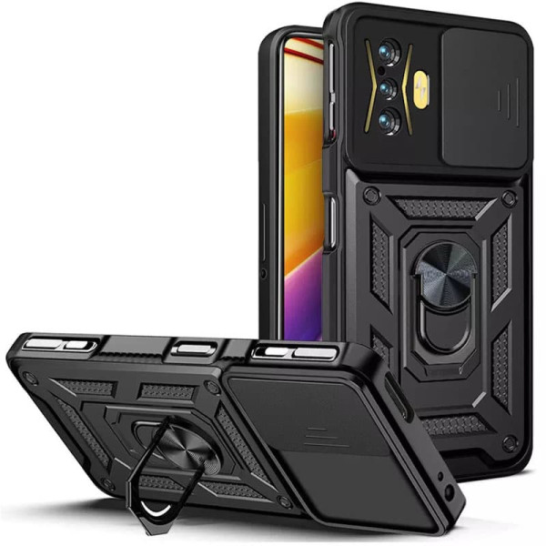 Заказать Xiaomi Poco F4 GT Ударопрочный чехол Camshield Serge Ring для Xiaomi Poco F4 GT
