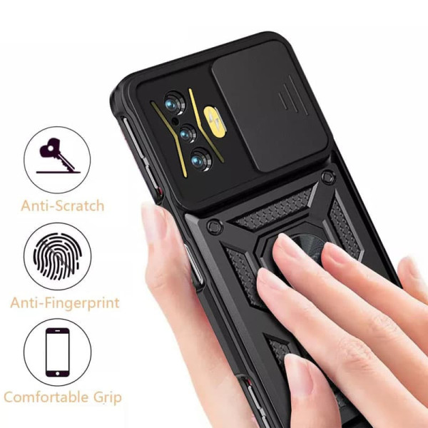 Заказать Xiaomi Poco F4 GT Ударопрочный чехол Camshield Serge Ring для Xiaomi Poco F4 GT