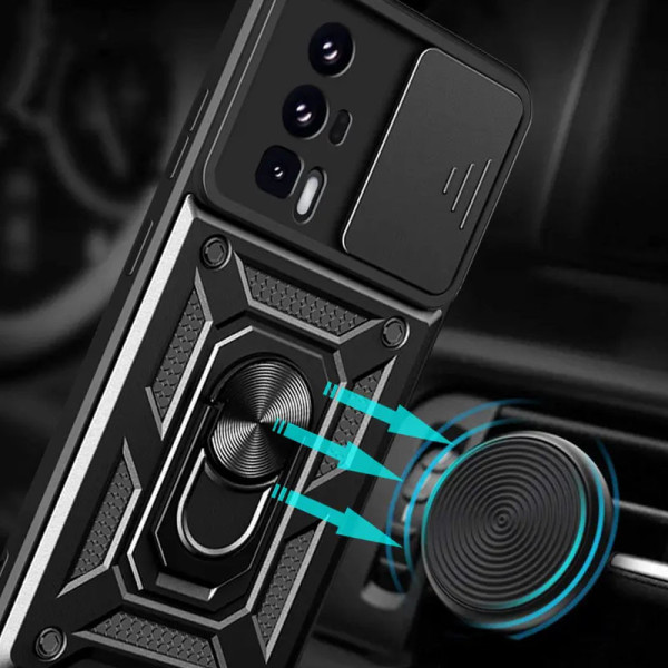 Замовити Xiaomi Poco F5 Pro Ударостійкий чохол Camshield Serge Ring для Xiaomi Poco F5 Pro / Redmi K60 / K60 Pro