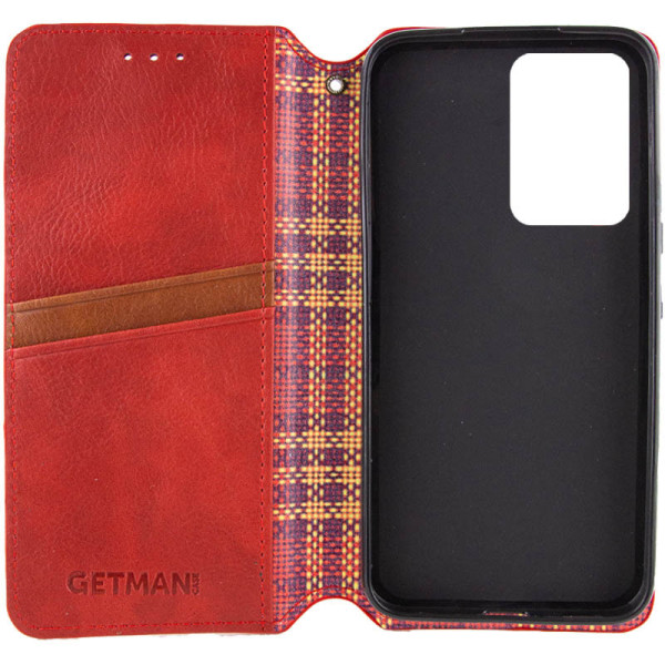 Заказать Xiaomi Redmi 12 Кожаный чехол книжка GETMAN Cubic (PU) для Xiaomi Redmi 12