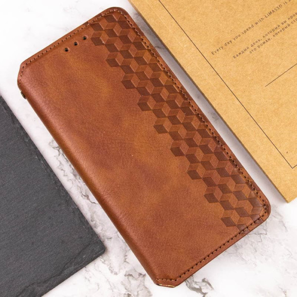 Заказать Xiaomi Redmi 12 Шкіряний чохол книжка GETMAN Cubic (PU) для Xiaomi Redmi 12