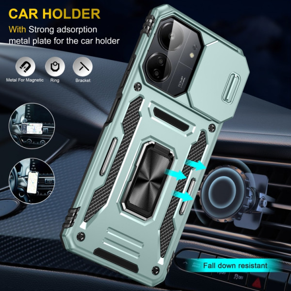 Замовити Xiaomi Redmi 13C Ударостійкий чохол Camshield Army Ring для Xiaomi Redmi 13C / Poco C65