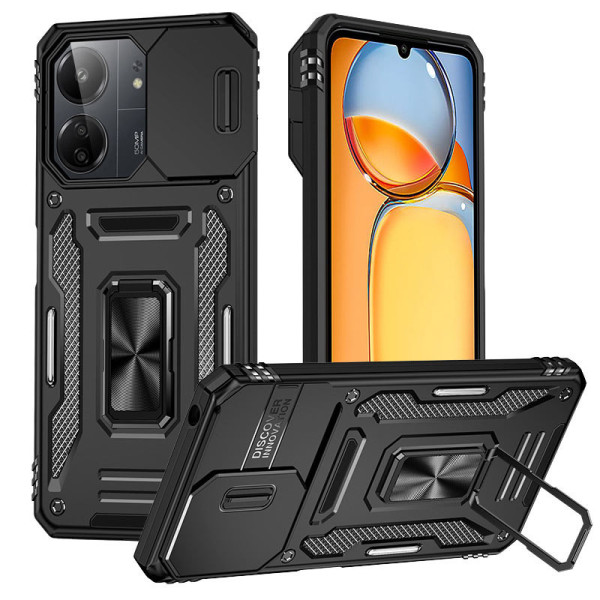 Замовити Xiaomi Redmi 13C Ударостійкий чохол Camshield Army Ring для Xiaomi Redmi 13C / Poco C65