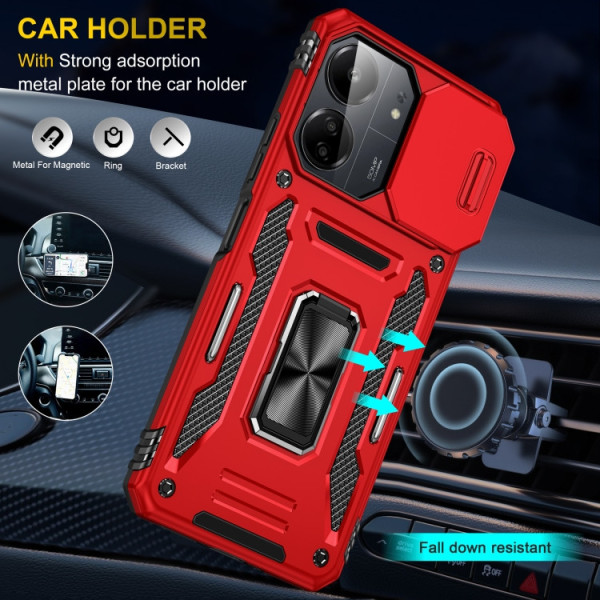 Заказать Xiaomi Redmi 13C Ударостійкий чохол Camshield Army Ring для Xiaomi Redmi 13C / Poco C65