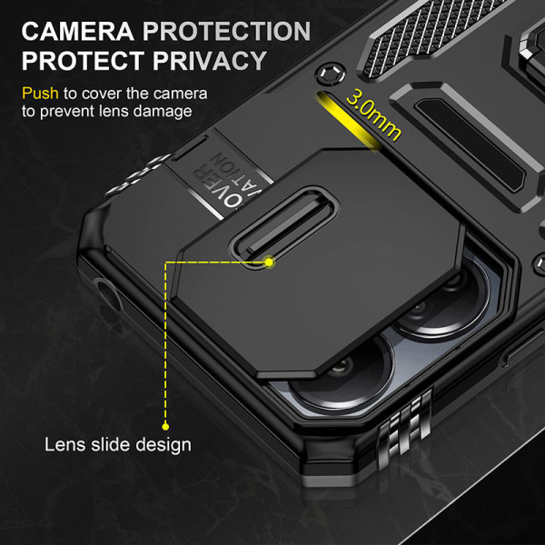 Замовити Xiaomi Redmi 13C Ударостійкий чохол Camshield Army Ring для Xiaomi Redmi 13C / Poco C65