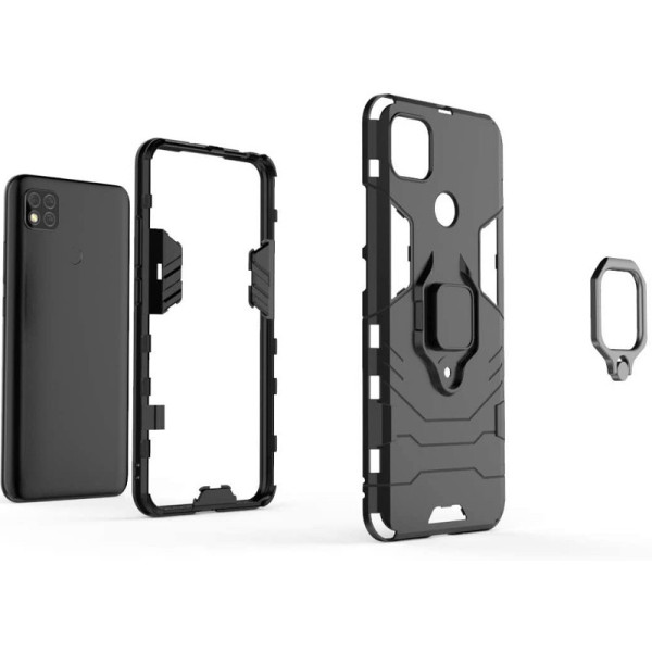 Замовити Xiaomi Redmi 9C Ударостійкий чохол Transformer Ring for Magnet для Xiaomi Redmi 9C