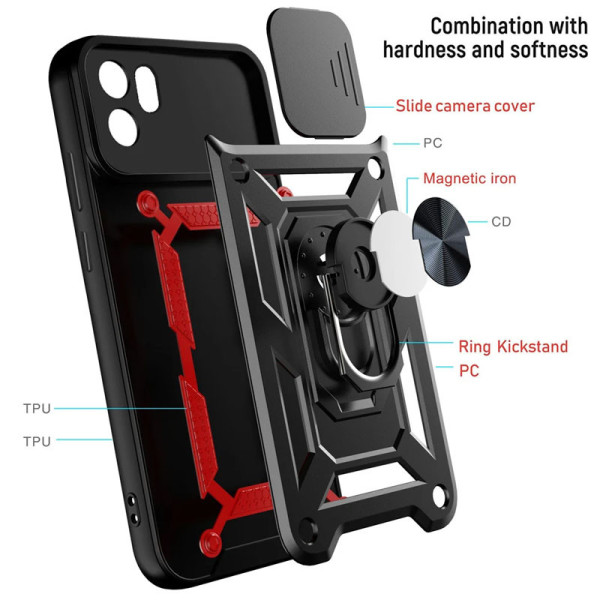 Заказать Xiaomi Redmi A1 / A2 Ударопрочный чехол Camshield Serge Ring для Xiaomi Redmi A1 / A2