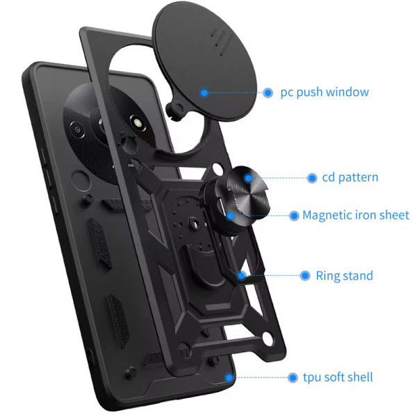 Замовити Xiaomi Redmi A3 Ударостійкий чохол Camshield Serge Ring для Xiaomi Redmi A3 / A3x