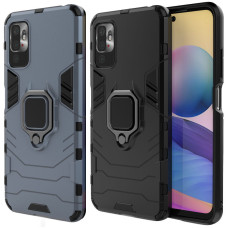 Ударопрочный чехол Transformer Ring for Magnet для Xiaomi Redmi Note 10 5G / Poco M3 Pro