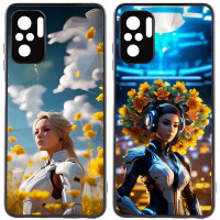TPU+PC чохол Prisma Ladies для Xiaomi Redmi Note 10 / Note 10s