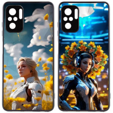 TPU+PC чехол Prisma Ladies для Xiaomi Redmi Note 10 / Note 10s