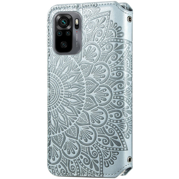 Замовити Xiaomi Redmi Note 10 / Note 10s Шкіряний чохол книжка GETMAN Mandala (PU) для Xiaomi Redmi Note 10 / Note 10s