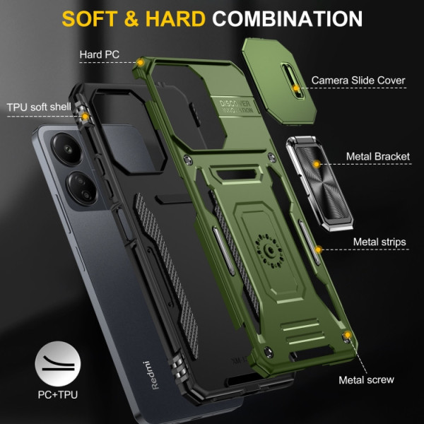 Заказать Xiaomi Redmi Note 13 4G Ударопрочный чехол Camshield Army Ring для Xiaomi Redmi Note 13 4G