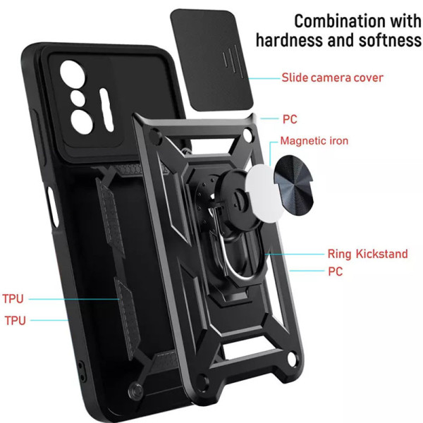 Заказать Xiaomi 11T / 11T Pro Ударопрочный чехол Camshield Serge Ring для Xiaomi 11T / 11T Pro