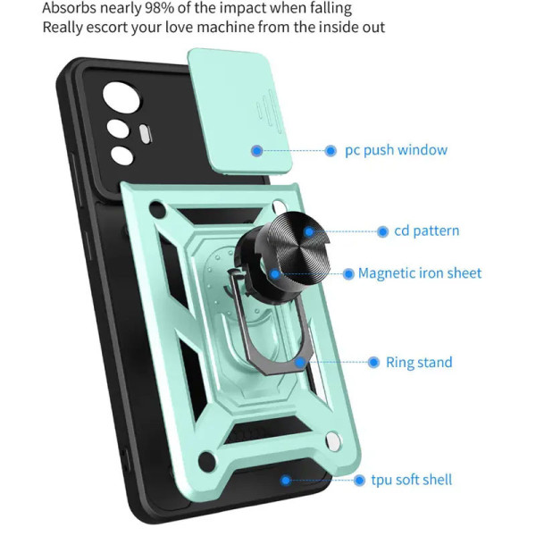Заказать Xiaomi Redmi Note 12S Ударопрочный чехол Camshield Serge Ring для Xiaomi Redmi Note 12S