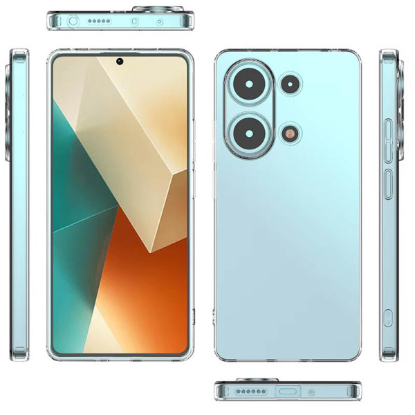 Заказать Xiaomi Redmi Note 13 Pro 4G TPU чохол Epic Transparent 1,5mm Full Camera для Xiaomi Redmi Note 13 Pro 4G / Poco M6 Pro 4G