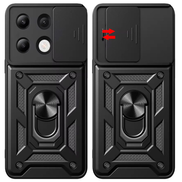 Заказать Xiaomi Redmi Note 13 Pro 4G Ударопрочный чехол Camshield Serge Ring для Xiaomi Redmi Note 13 Pro 4G / Poco M6 Pro 4G
