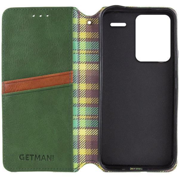 Заказать Xiaomi Redmi Note 13 Pro+ Кожаный чехол книжка GETMAN Cubic (PU) для Xiaomi Redmi Note 13 Pro+
