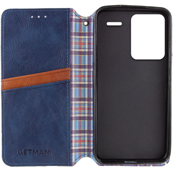 Заказать Xiaomi Redmi Note 13 Pro+ Кожаный чехол книжка GETMAN Cubic (PU) для Xiaomi Redmi Note 13 Pro+