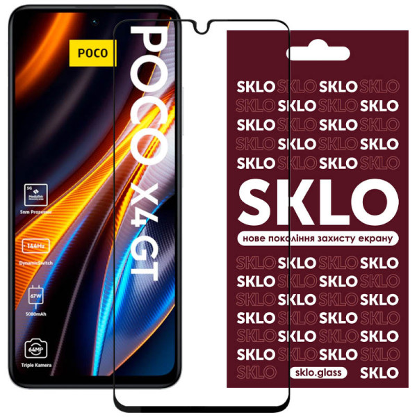 Замовити Xiaomi Poco X4 GT Захисне скло SKLO 3D для Xiaomi Poco X4 GT