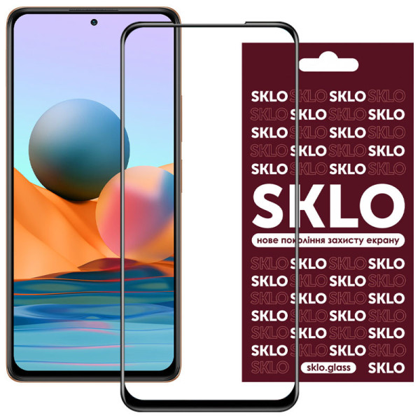 Замовити Xiaomi Redmi Note 10 / Note 10s Захисне скло SKLO 3D для Xiaomi Redmi Note 10 / Note 10s / Poco M5s