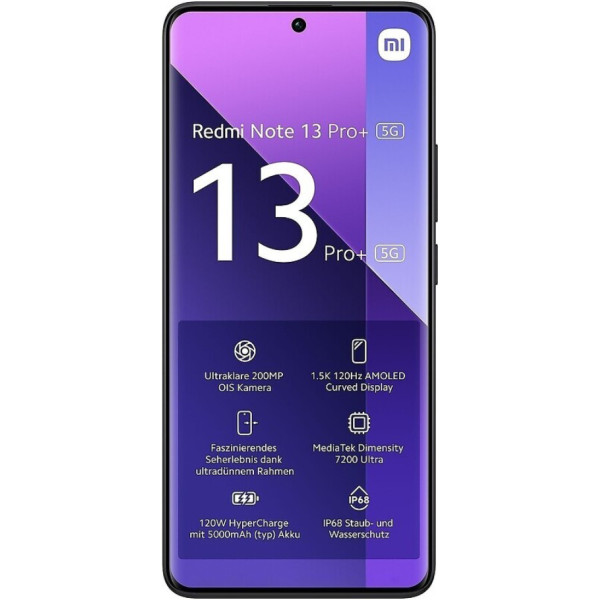 Заказать СМАРТФОНЫ Xiaomi Redmi Note 13 Pro+ (Plus) 5G 8/256GB Midnight Black Global Version Гарантия 1 Год
