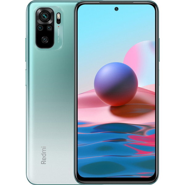 Замовити СМАРТФОНИ Xiaomi Redmi Note 10 4/128Gb Lake Global Green Гарантія 1 Рік