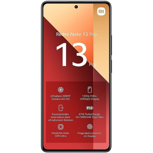 Замовити СМАРТФОНИ Xiaomi Redmi Note 13 Pro 4G 12/512GB Midnight Black Global Version Гарантія 1 рік