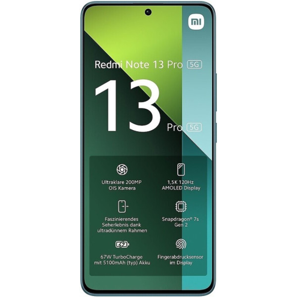 Замовити СМАРТФОНИ Xiaomi Redmi Note 13 Pro 5G 8/128GB Ocean Teal Global Version Гарантія 1 рік