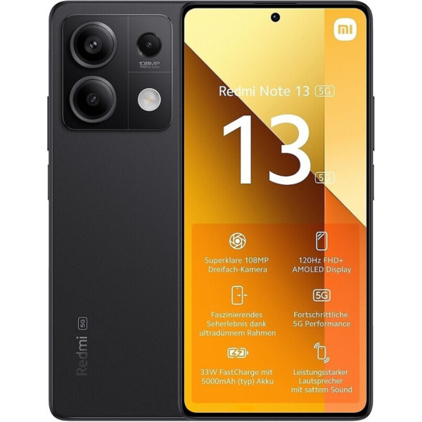 Заказать СМАРТФОНЫ Xiaomi Redmi Note 13 5G 6/128GB Graphite Black Global Version Гарантия 1 Год