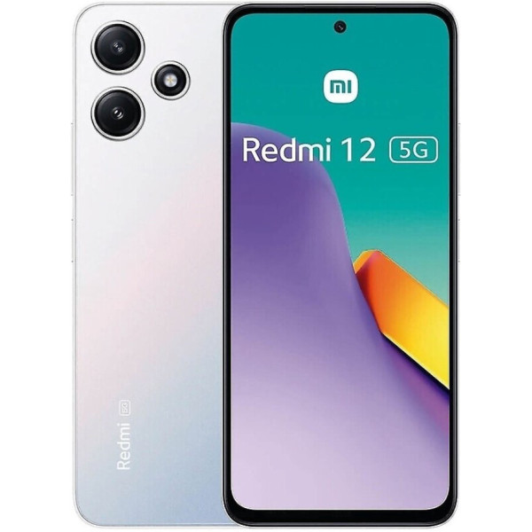 Замовити СМАРТФОНИ Xiaomi Redmi 12 5G 4/128GB Polar Silver Гарантія 1 Рік