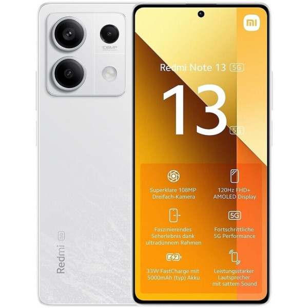Заказать СМАРТФОНЫ Xiaomi Redmi Note 13 5G 8/256GB Arctic White Global Version Гарантия 1 Год