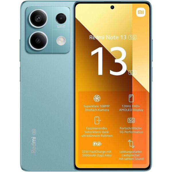 Заказать СМАРТФОНЫ Xiaomi Redmi Note 13 5G 6/128GB Ocean Teal Global Version Гарантия 1 Год