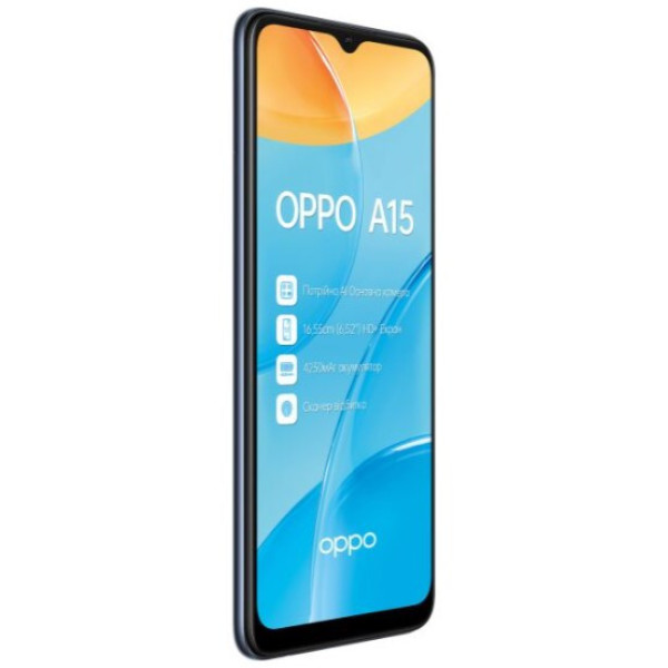 Замовити СМАРТФОНИ OPPO A15 2/32GB (Black) Офіційний / Гарантія 1 рік