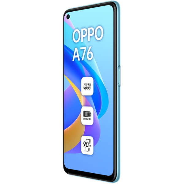 Замовити СМАРТФОНИ OPPO A76 4/128 GB Glowing Blue Гарантія 1 рік