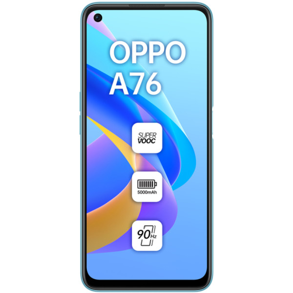 Замовити СМАРТФОНИ OPPO A76 4/128 GB Glowing Blue Гарантія 1 рік
