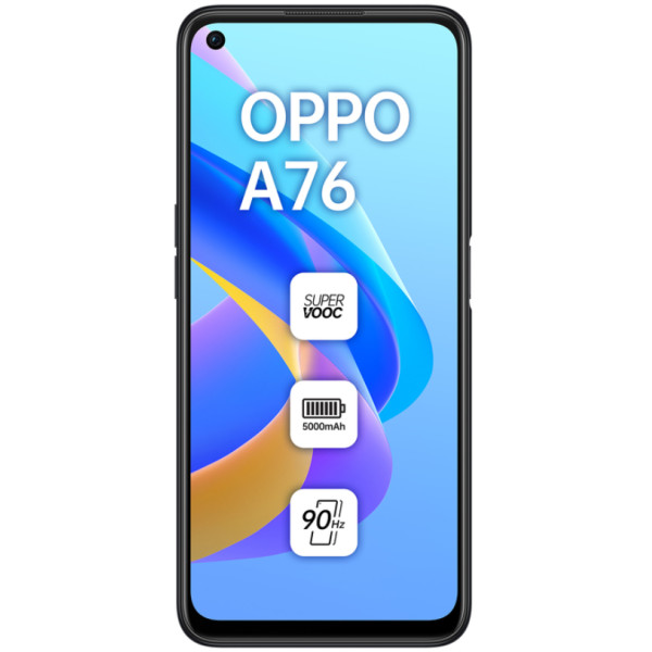 Замовити СМАРТФОНИ OPPO A76 4/128GB Glowing Black Гарантія 1 рік