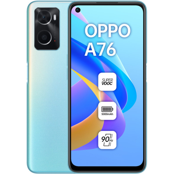 Замовити СМАРТФОНИ OPPO A76 4/128 GB Glowing Blue Гарантія 1 рік