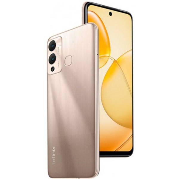 Замовити СМАРТФОНИ Infinix Hot 12 Play NFC 4/64GB Gold Гарній 1 Рік