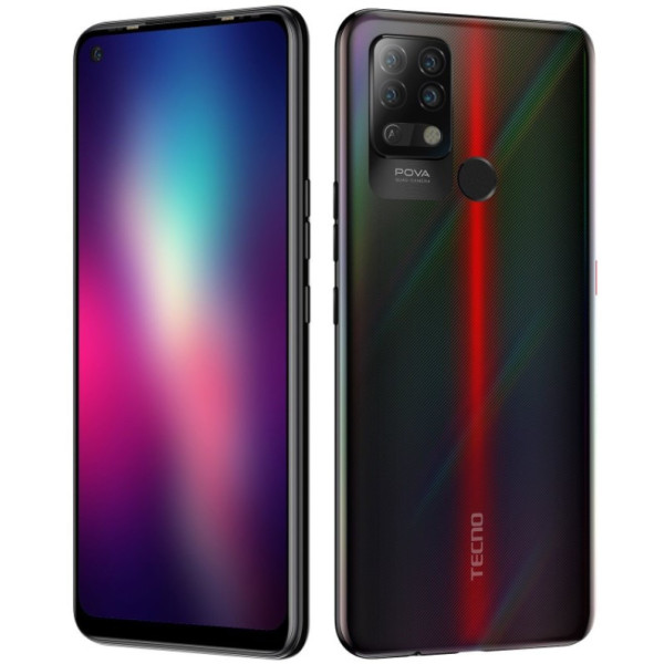 Замовити СМАРТФОНИ Tecno Pova (LD7) 6/128Gb Dazzle Black Офіціальний / Гарантія 1 рік
