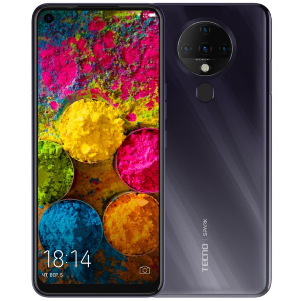 Заказать СМАРТФОНЫ Tecno Spark6 (KE7) 4/128Gb Black Официальный / Гарантия 1 год