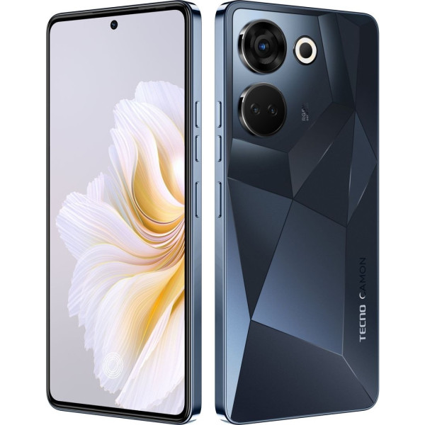 Замовити СМАРТФОНИ Tecno Camon 20 Pro (CK7n) 8/256Gb NFC Predawn Black Гарантія 1 рік