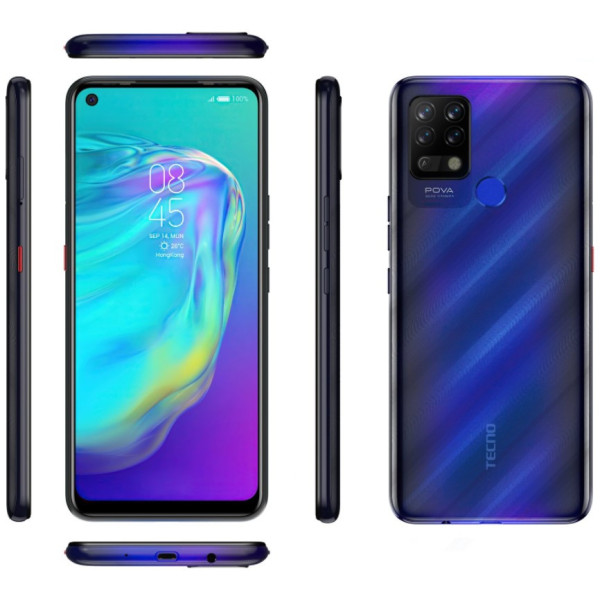 Замовити СМАРТФОНИ Tecno Pova (LD7) 6/128Gb Magic Blue Офіційний / Гарантія 1 рік