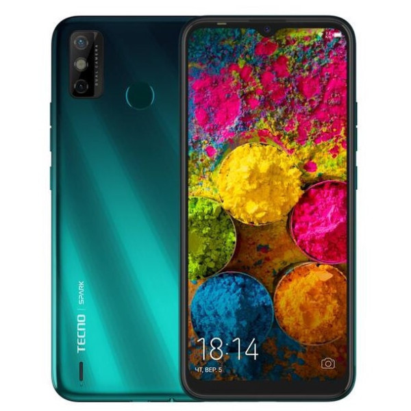 Заказать СМАРТФОНЫ Tecno Spark 6 Go (KE5) 2/32Gb Green UA-UCRF - Официальный / Гарантия 1 год