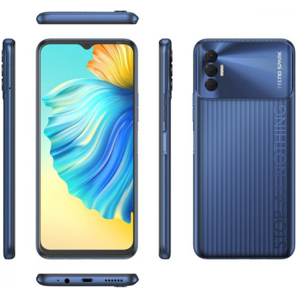 Заказать СМАРТФОНЫ TECNO Spark 8p (KG7n) 4/64Gb NFC Atlantic Blue Гарантия 1 год