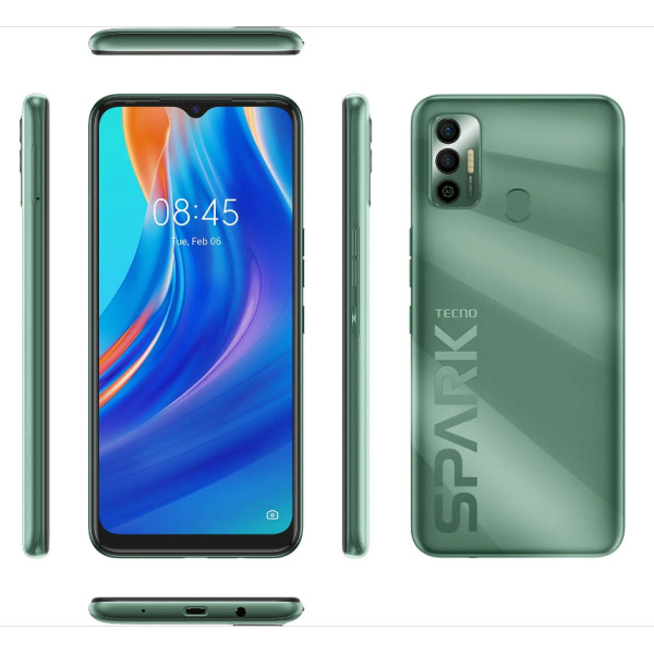 Заказать СМАРТФОНЫ Tecno Spark 7 (KF6n) 4/64Gb NFC Spruce Green Гарантия 1 год