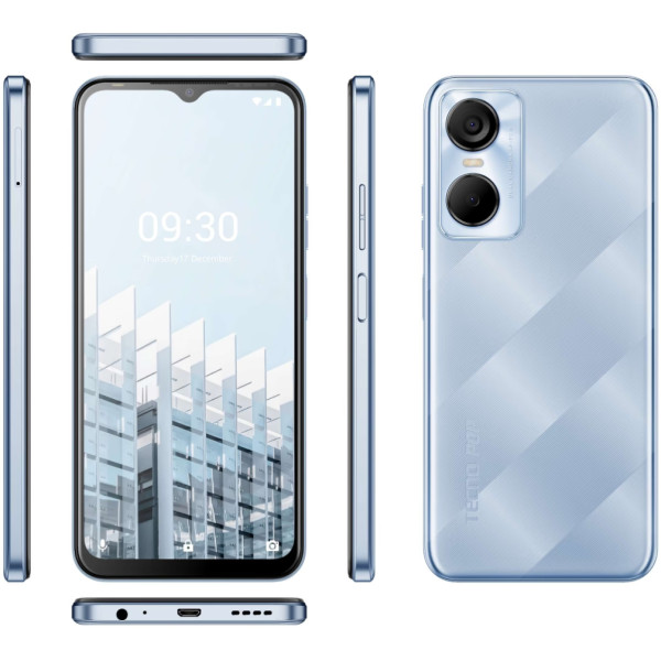 Заказать СМАРТФОНЫ TECNO POP 6 Pro (BE8) 2/32GB Peaceful Blue Гарантия 1 Год