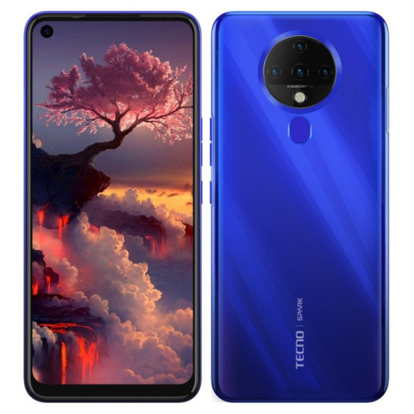 Замовити СМАРТФОНИ Tecno Spark6 (KE7) 4/64Gb Blue Офіціальний / Гарній 1 рік